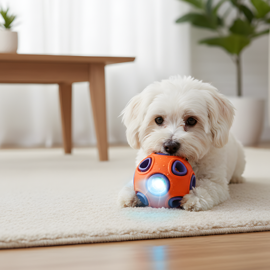GlowOrbit │ Light Up Interactive Dog Chew Ball
