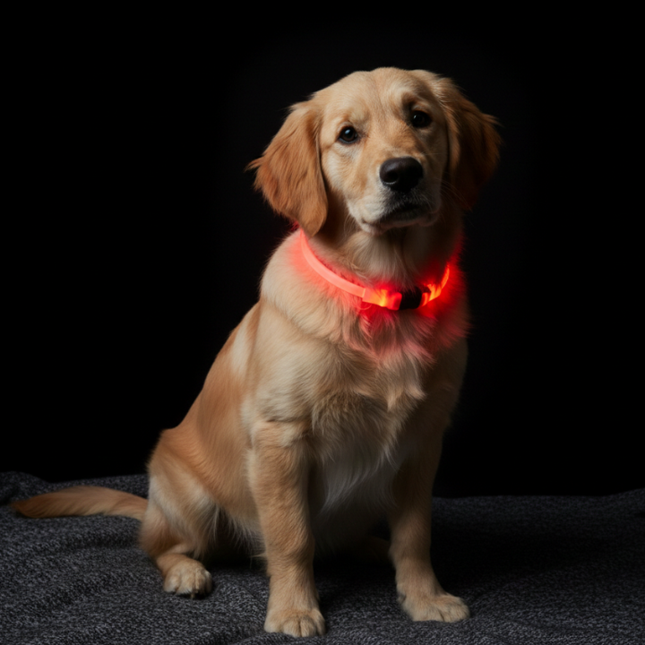GlowPaw │ LED Light Up Dog Collar for Night Visibility