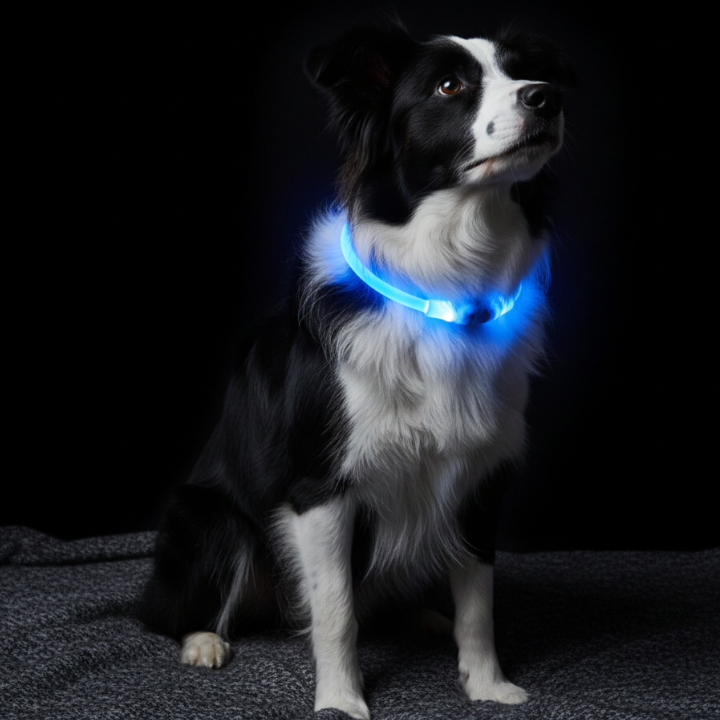 GlowPaw │ LED Light Up Dog Collar for Night Visibility