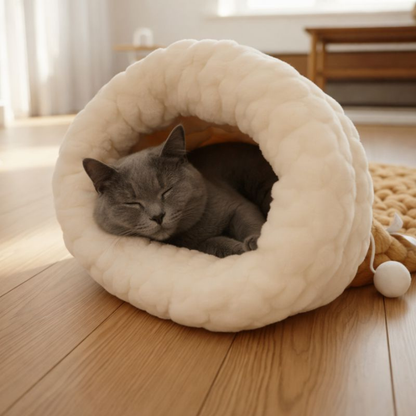 HeartNest │ Plush Cat Sleeping Bag