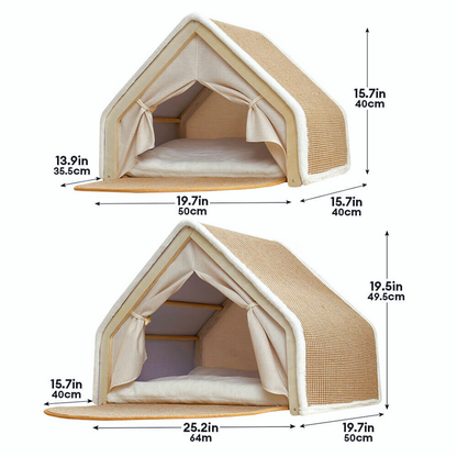 HomiNest | Cat Tent with Scratching Roof