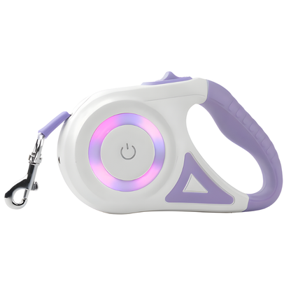 LumaTrail │ Retractable Dog Leash for Night Visibility