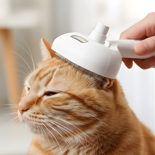 MistGroom │ Self Cleaning Pet Grooming Brush with Built In Spray