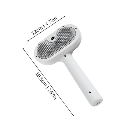 MistGroom │ Self Cleaning Pet Grooming Brush with Built In Spray