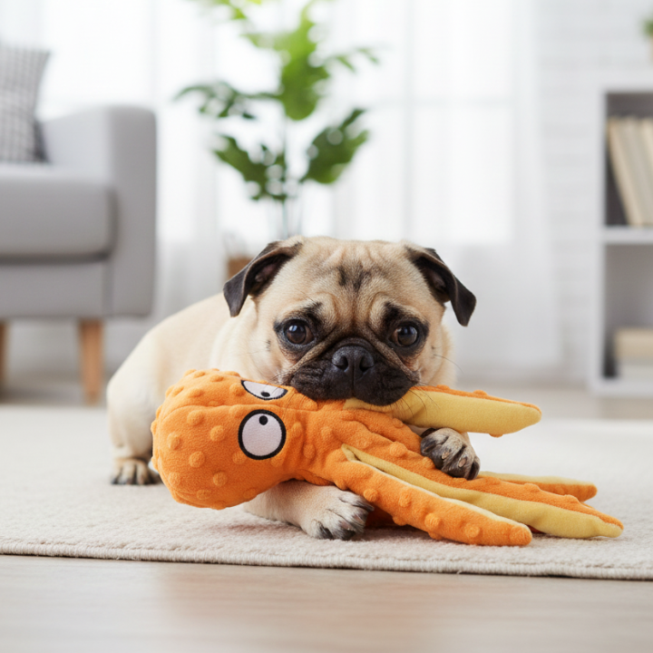 OctoGnaw │ No Stuffing Octopus Dog Toy