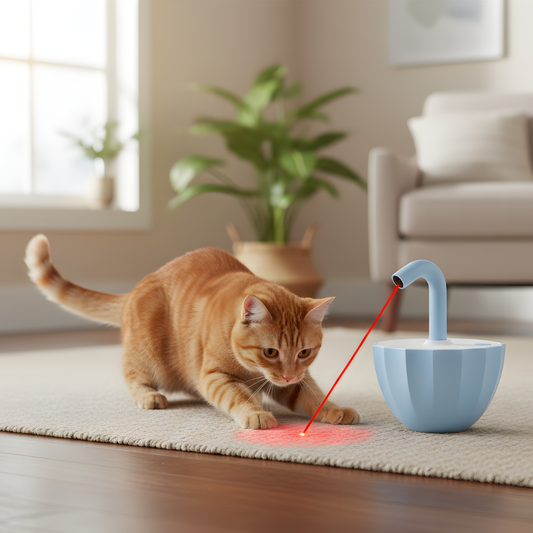 OrbitBeam │ Automatic Rotating Cat Chase Toy