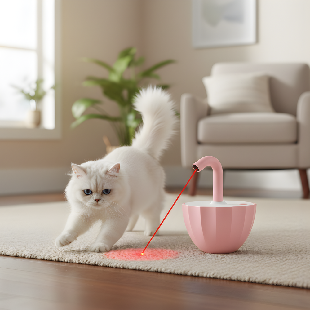 OrbitBeam │ Automatic Rotating Cat Chase Toy