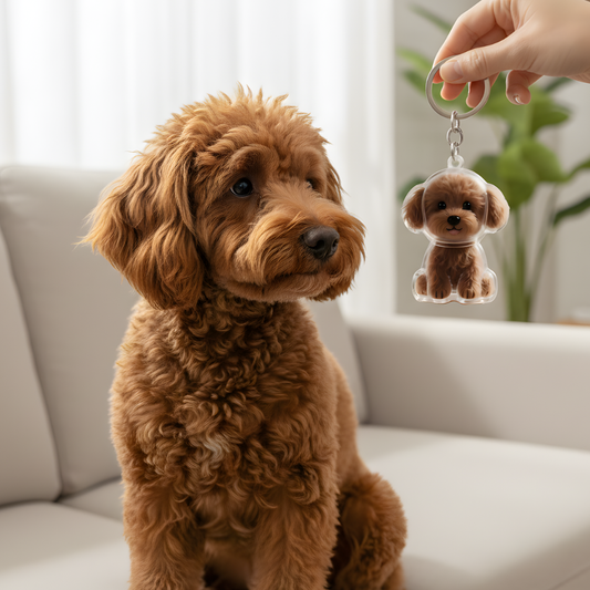 PawKeeps │ Pet Fur Keepsake Memory Capsule Keychain