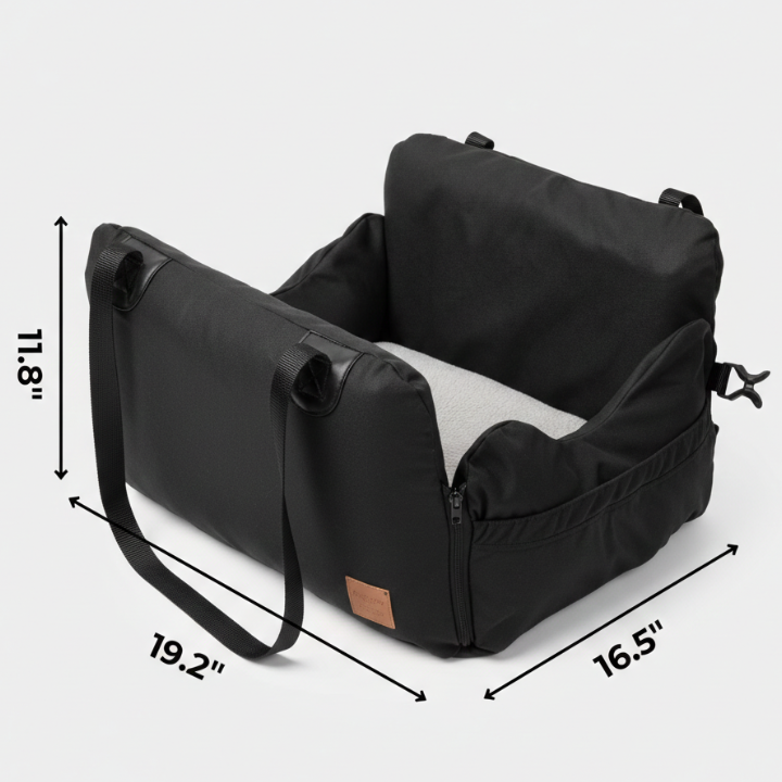 PawLift │ Waterproof Dog Car Seat with Storage Pockets
