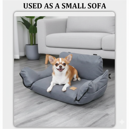 PawLift │ Waterproof Dog Car Seat with Storage Pockets
