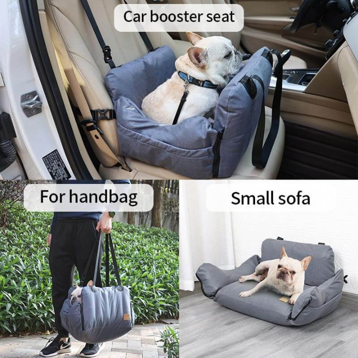 PawLift │ Waterproof Dog Car Seat with Storage Pockets