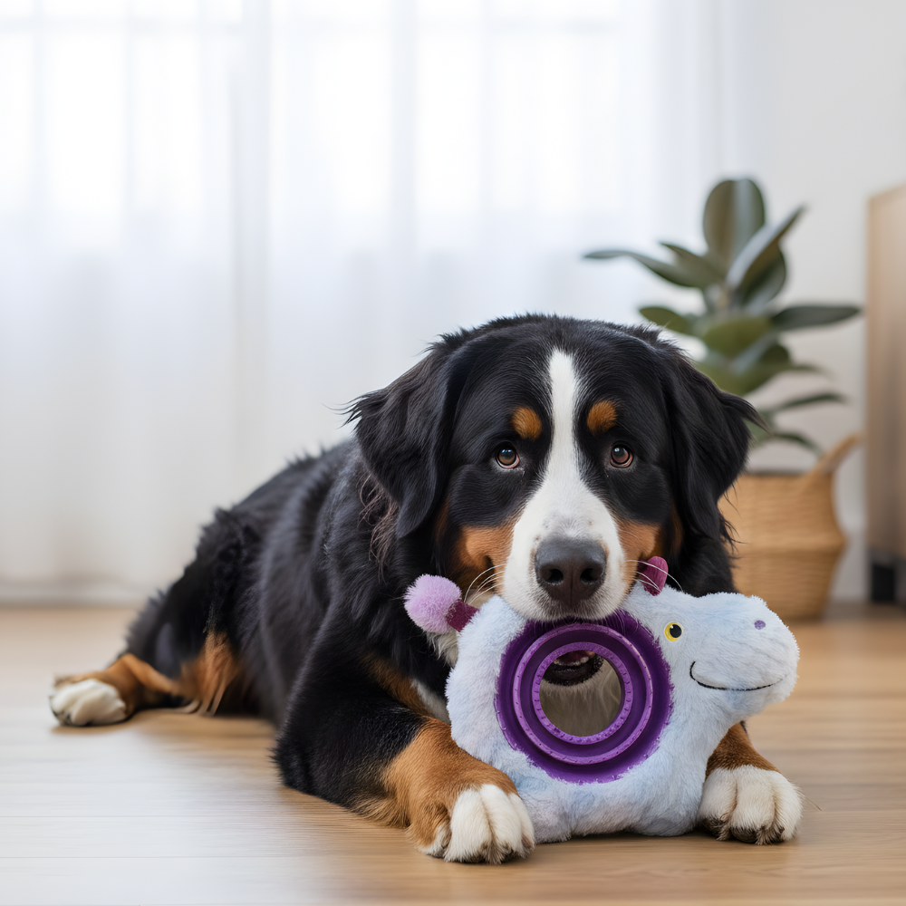 PawLoop │ Interactive Treat Dispensing Chew Ring Toy