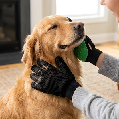 PawSweep │ Grooming and Massage Glove for Dogs