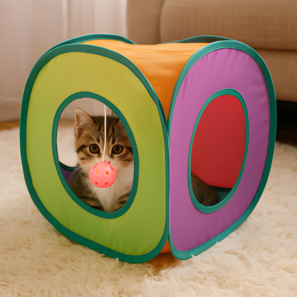 PlayHaven │ Cat Tunnel and Toy Activity Set