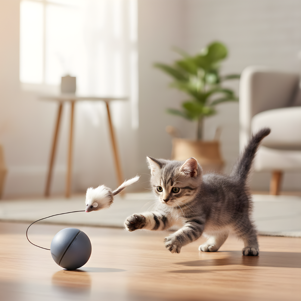 PounceOrbit │ Smart Rolling Cat Teaser Ball
