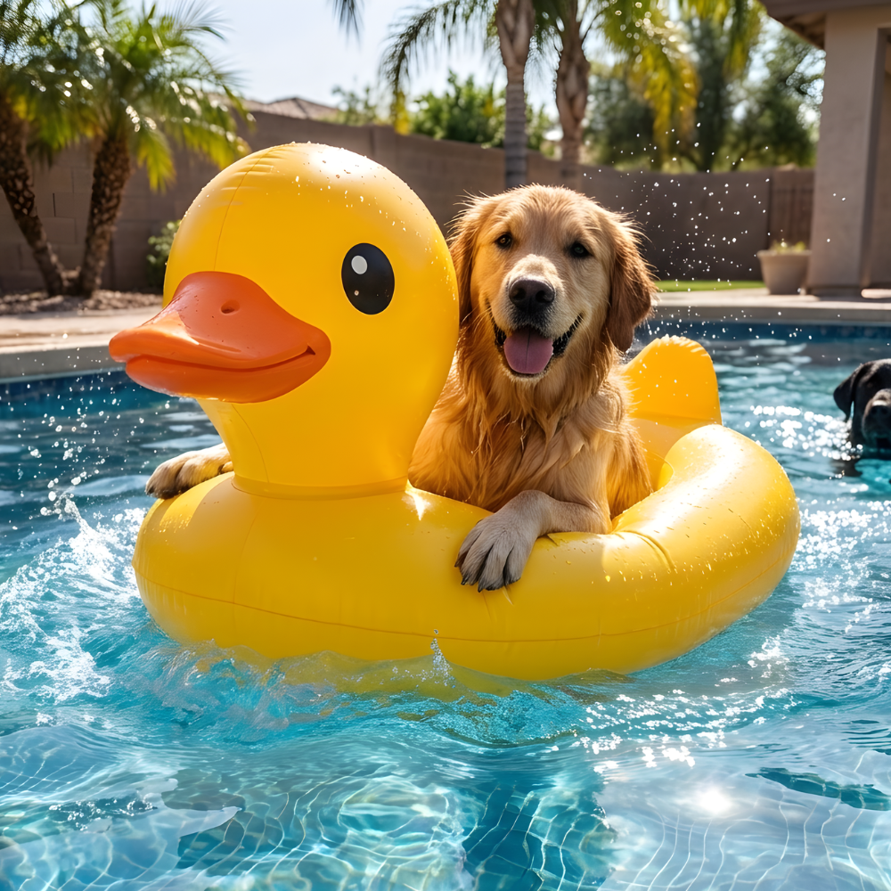PupFloat │ Inflatable Dog Pool Floater