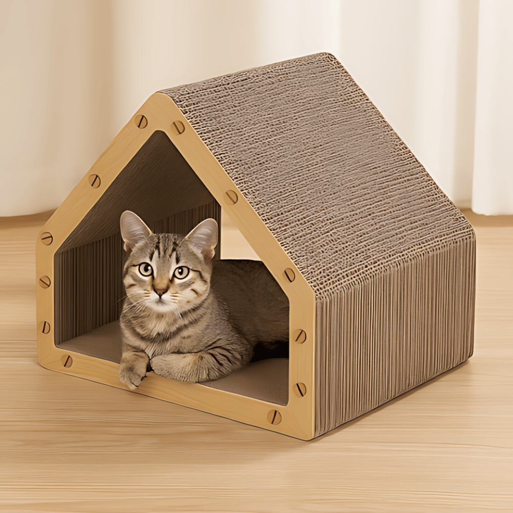 PurrHaven │ Cozy Cat Scratching House & Hideaway