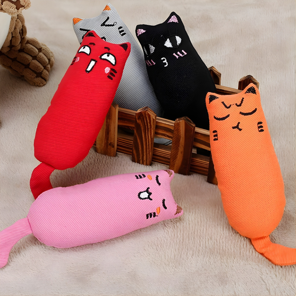 PurrKick │ Catnip Filled Plush Cat Toy Set