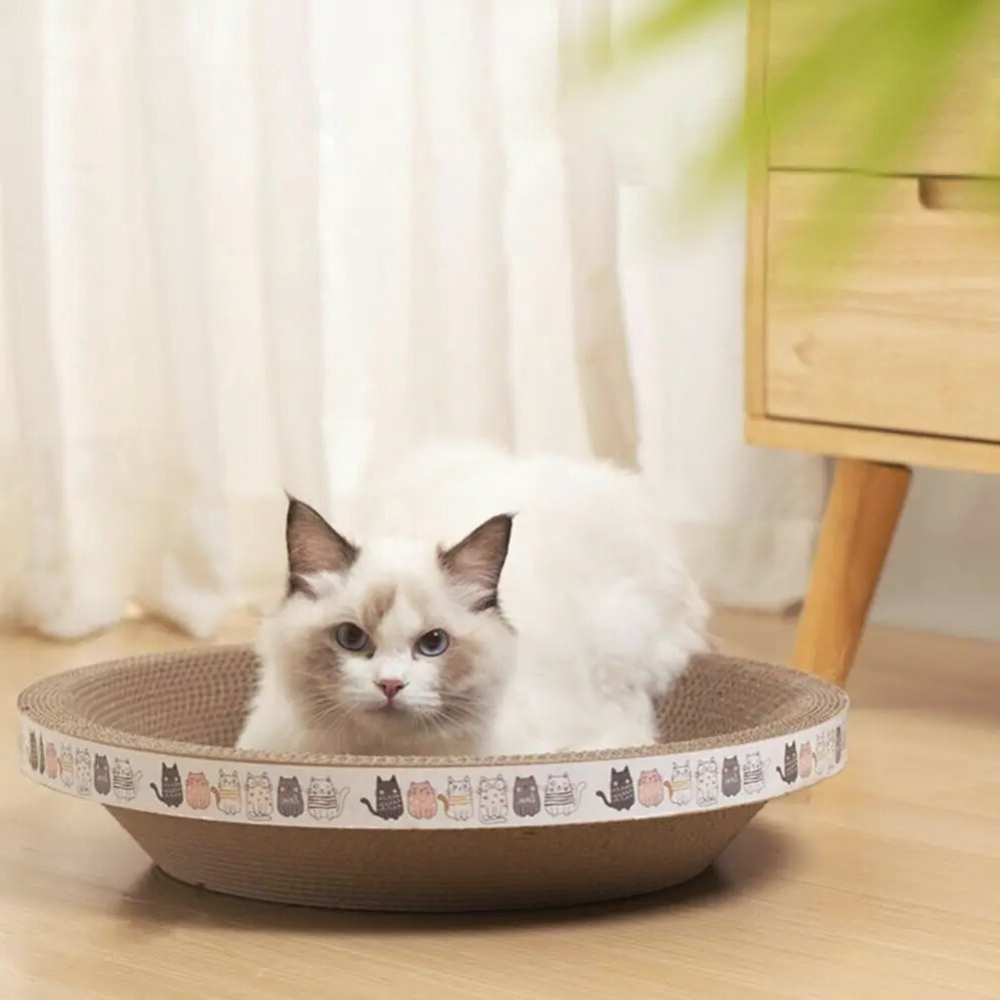 PurrOasis | Cardboard Cat Scratcher Bed