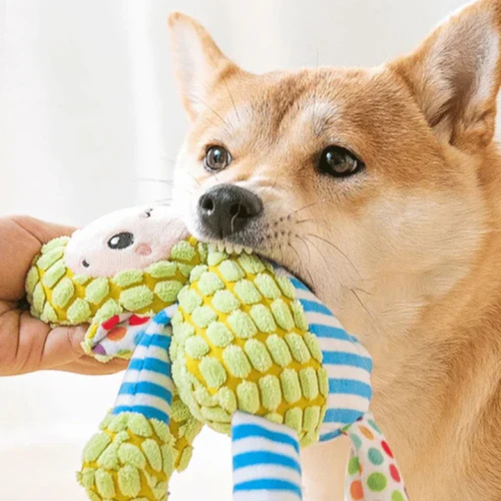 PlushForge │ Indestructible Squeaky Dog Toy