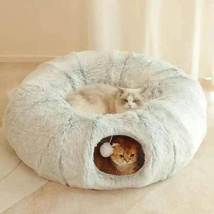PurrTunnel | fluffy cat tunnel bed
