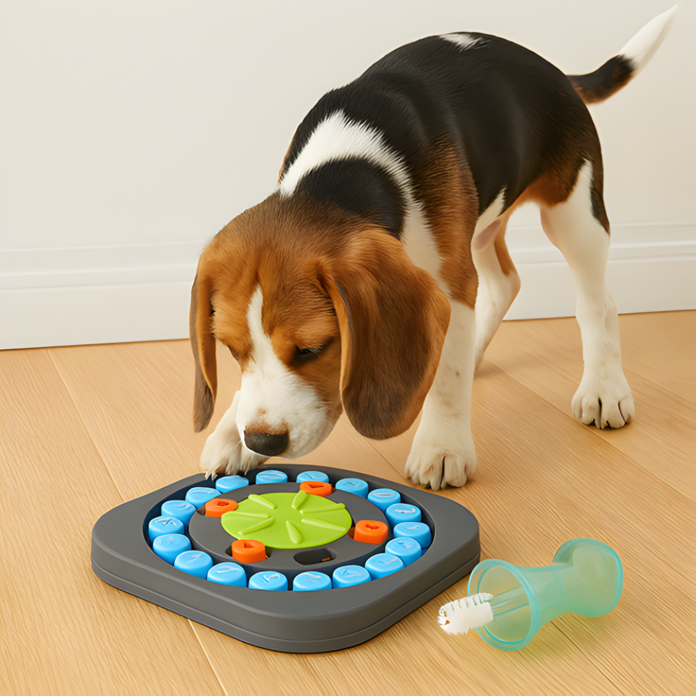 PuzzleBowl │ Interactive Slow Eating Dog Puzzle Tray
