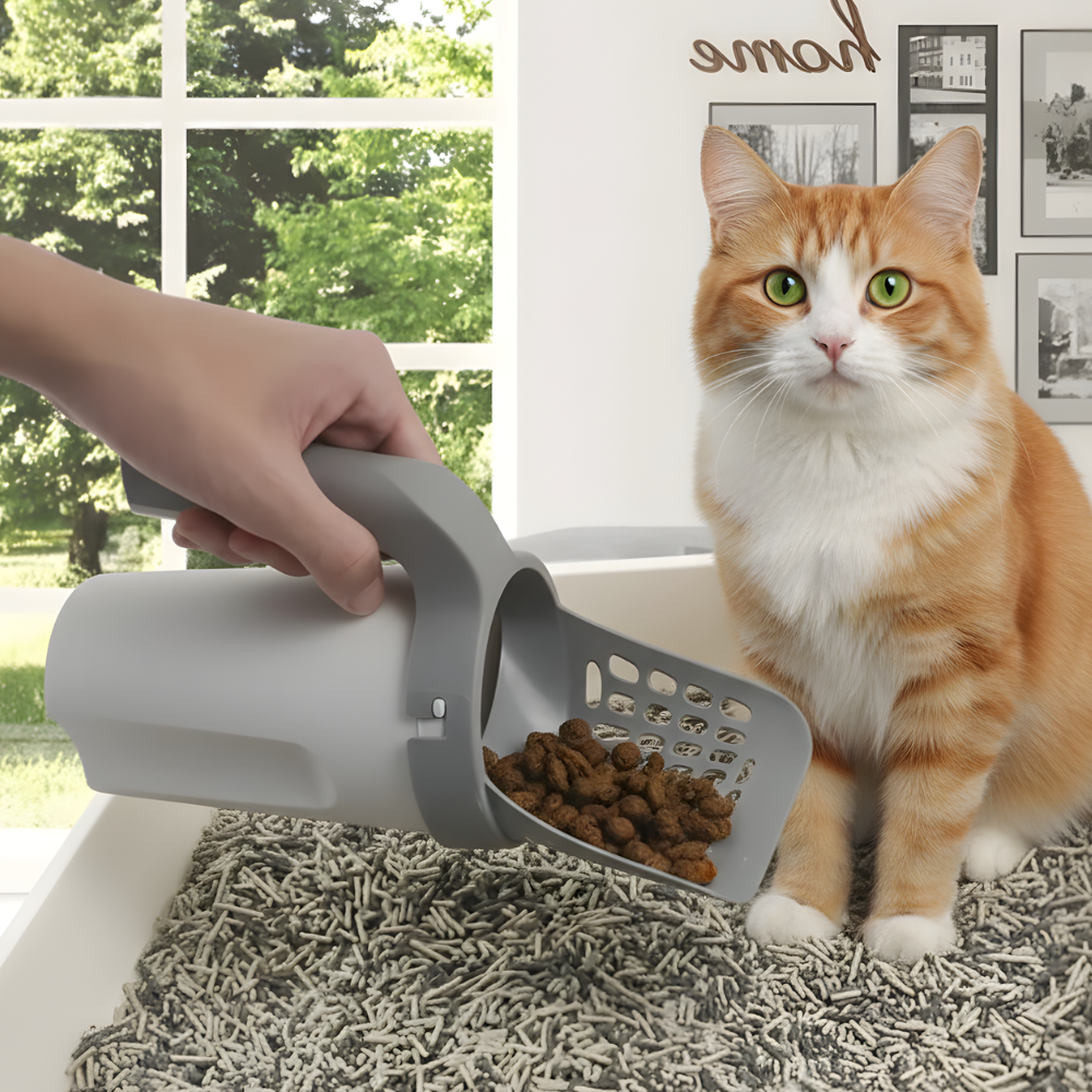 ScoopVault │ Integrated Litter Scoop & Bin