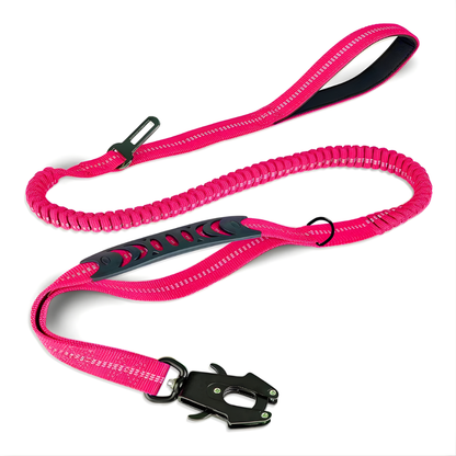 SecureStride │ Heavy Duty Dog Leash with Car Seatbelt Clip
