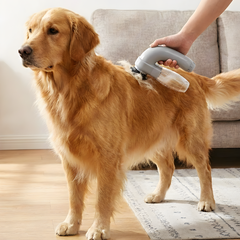 ShearEase │ Cordless Pet Grooming Vacuum & Deshedding Tool