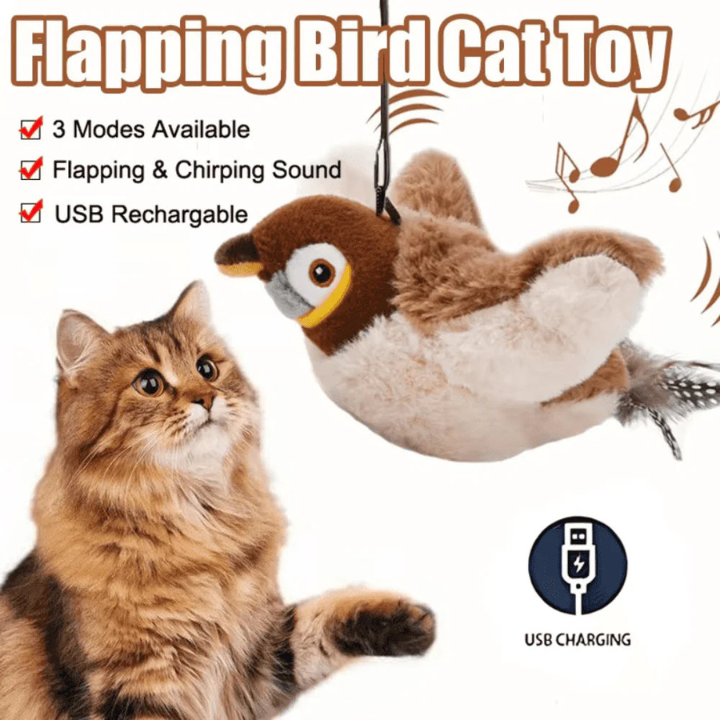SkyChase │ Flying Bird Cat Toy
