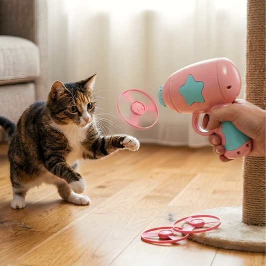 SkyPounce │ Cat Disc Launcher Toy