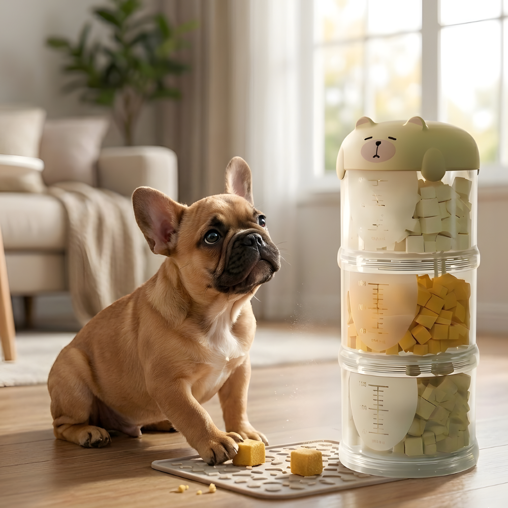 SnackStack │ Portable Pet Treat Dispenser