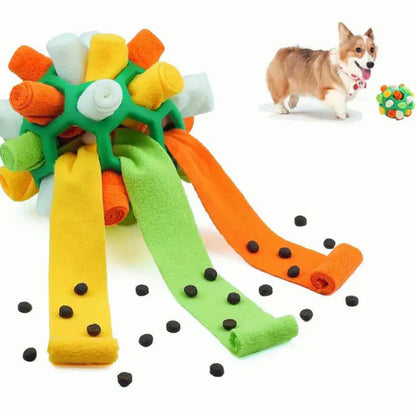 Sniffora | Snuffle Treat Hiding Enrichment Dog Ball