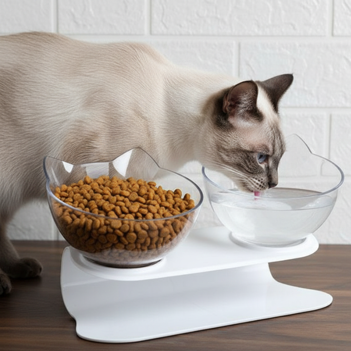 TiltFeed │ Raised Cat Feeding Bowl