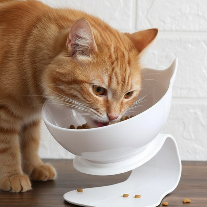 TiltFeed │ Raised Cat Feeding Bowl