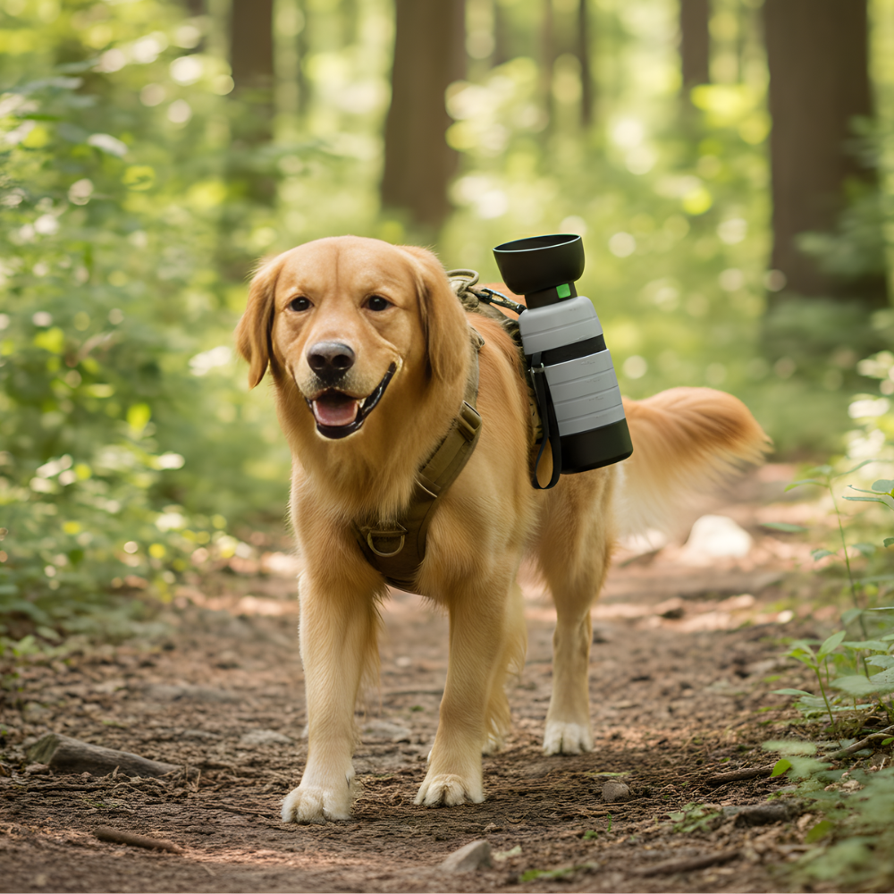 TrailSip │ 3 in 1 Travel Water Bottle & Food Container for Dogs