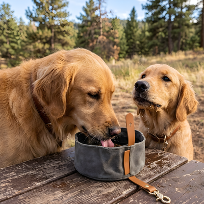 TrailSip │ Foldable Travel Dog Bowl