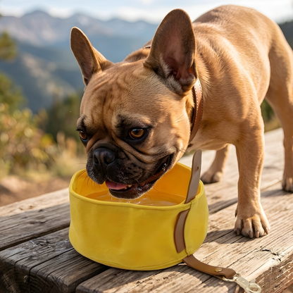 TrailSip │ Foldable Travel Dog Bowl