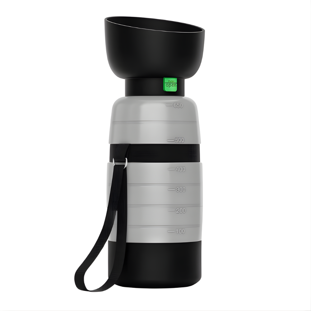 TrailSip │ 3 in 1 Travel Water Bottle & Food Container for Dogs