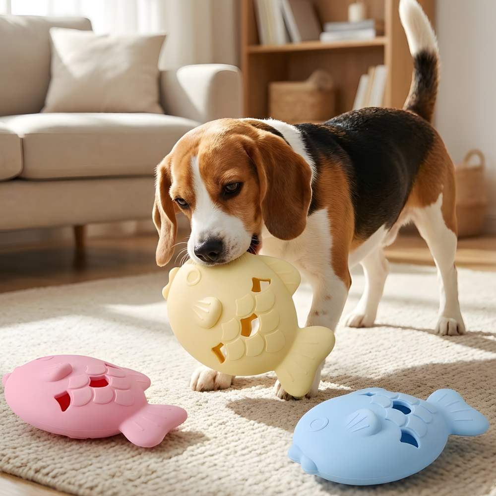 TreatTide │ Interactive Slow Feeding Dog Toy