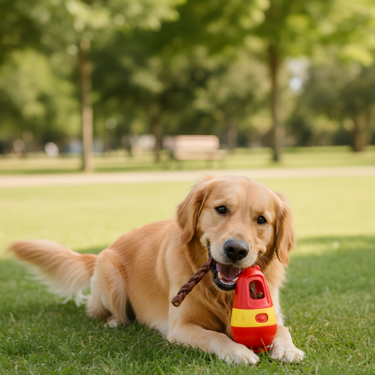 TreatTumbler │ Rolling Puzzle Snack Dispenser Dog Toy