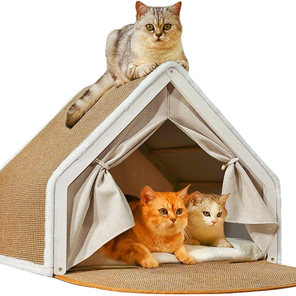 HomiNest | Cat Tent with Scratching Roof