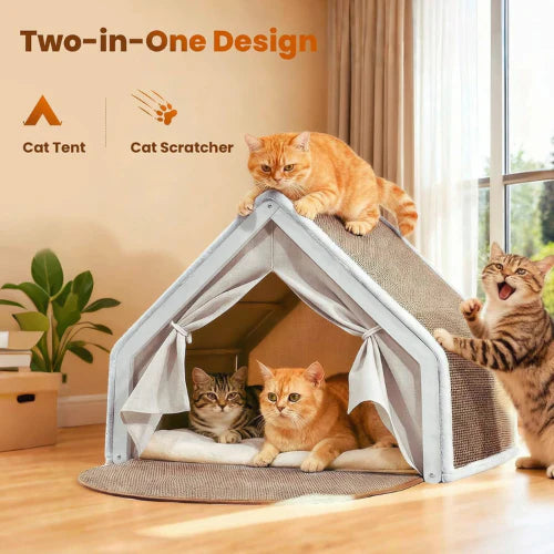 HomiNest | Cat Tent with Scratching Roof