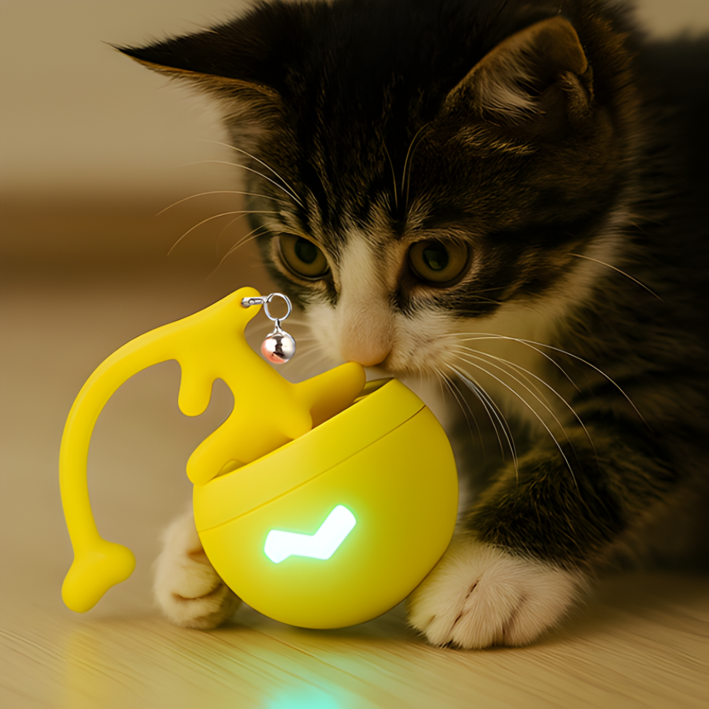 WhiskerOrbit │ Smart Rolling Cat Toy Ball