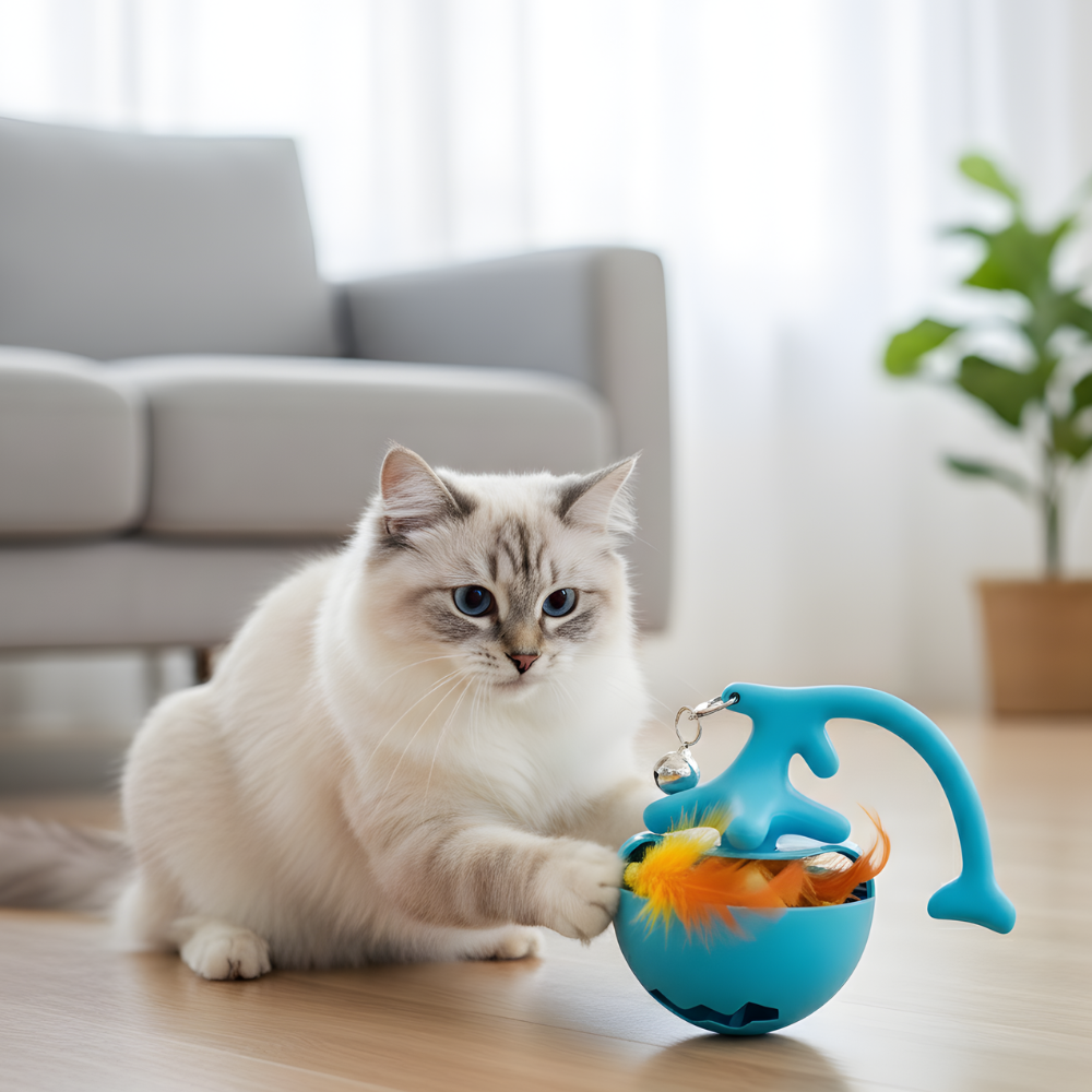 WhiskerOrbit │ Smart Rolling Cat Toy Ball