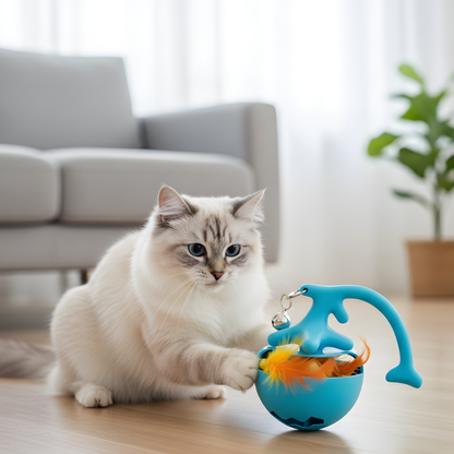 WhiskerOrbit │ Smart Rolling Cat Toy Ball
