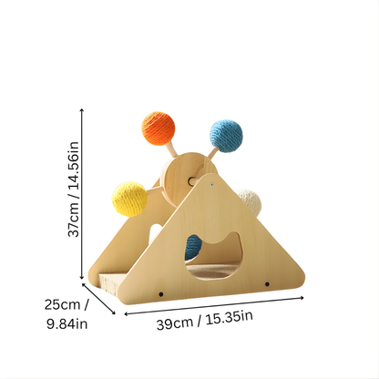 WhiskerWheel │ Cat Rotating Scratch Toy