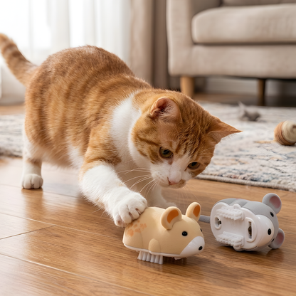 WiggleScout │ Moving Plush Cat Toy (2-Pack)