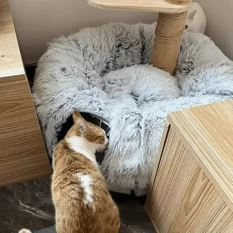 PurrTunnel | fluffy cat tunnel bed